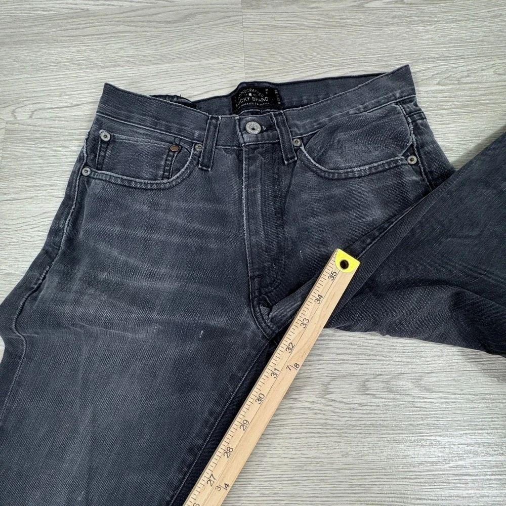 Lucky Brand Mens Jeans 121 Heritage Slim Charcoal Gray 28x32 Handcrafted Denim